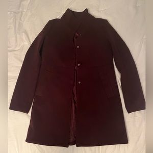 Maroon Peacoat